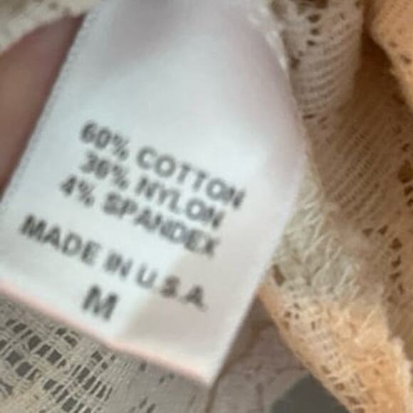 H.I.P. Happening In the Present Junior’s Medium Cream, Lace Bolero/Open Cardigan - Picture 4 of 5